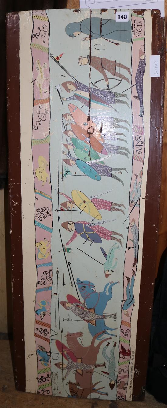Bayeux painted wooden panel